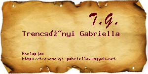 Trencsényi Gabriella névjegykártya
