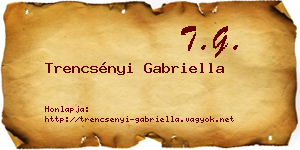 Trencsényi Gabriella névjegykártya