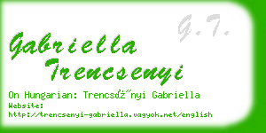 gabriella trencsenyi business card